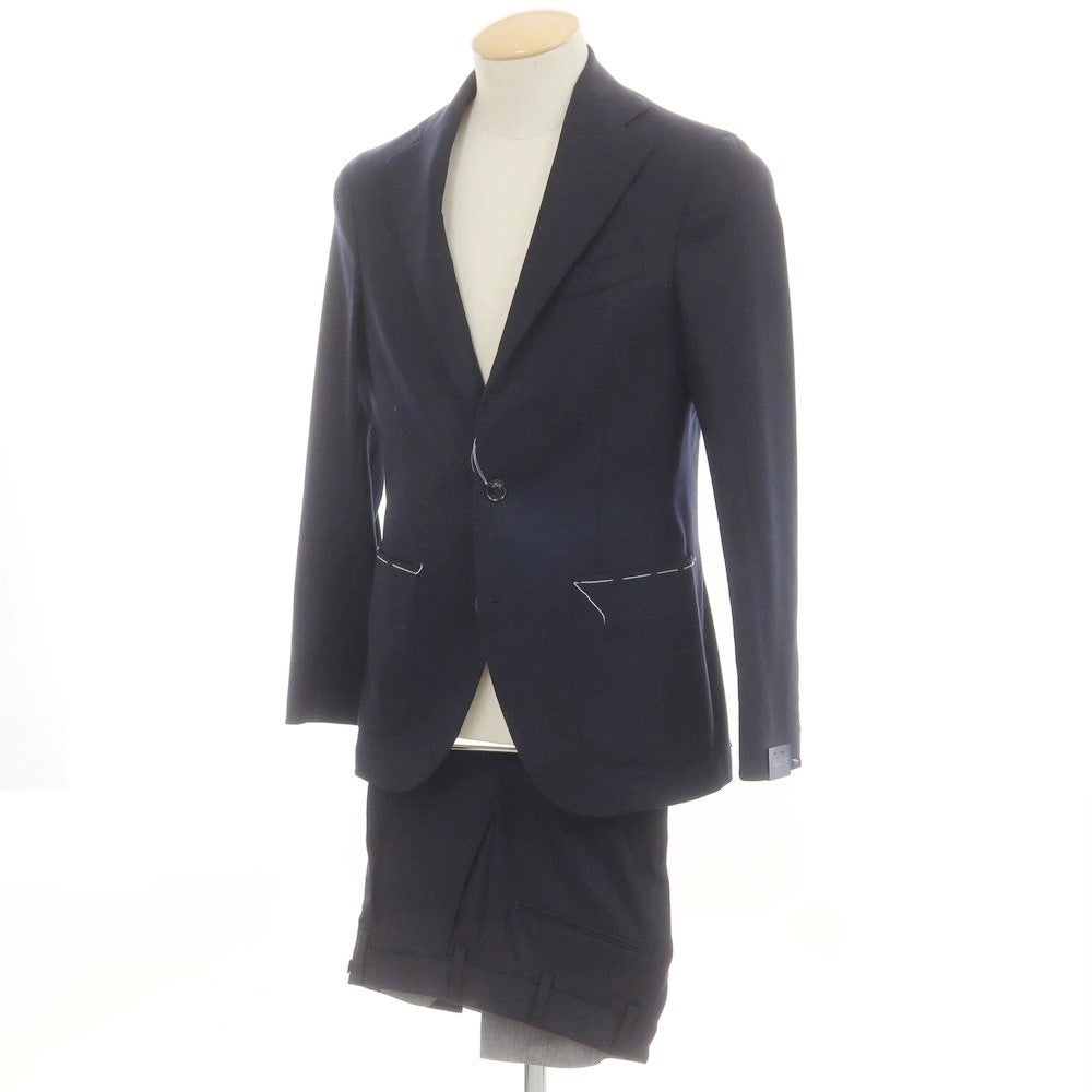 【新品】サルトリア ラトーレ SARTORIA LATORRE ストレッチウール 2つボタンスーツ ダークネイビー【 42 】【 状態ランクN 】【 メンズ 】