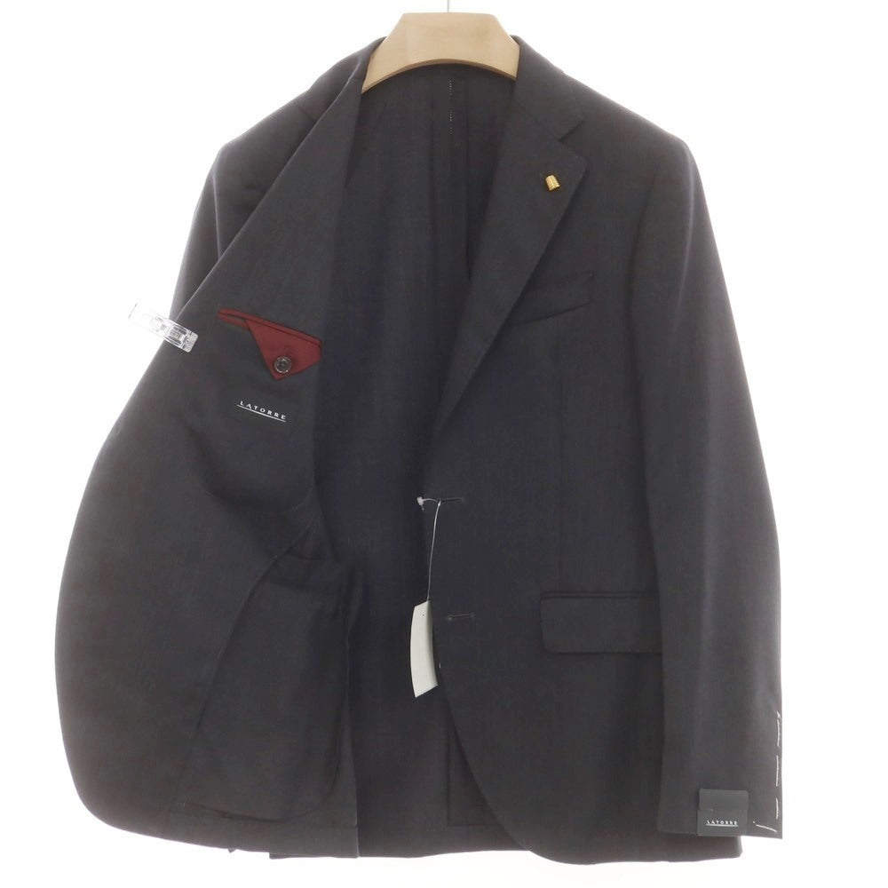 【新品】サルトリア ラトーレ SARTORIA LATORRE ウール 2つボタンスーツ チャコール【 46 】【 状態ランクN 】【 メンズ 】