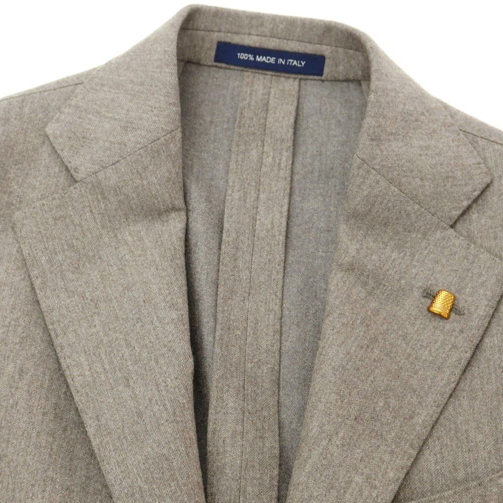 【新品】サルトリア ラトーレ SARTORIA LATORRE ストレッチウール 2つボタンスーツ グレージュ【 44 】【 状態ランクN 】【 メンズ 】