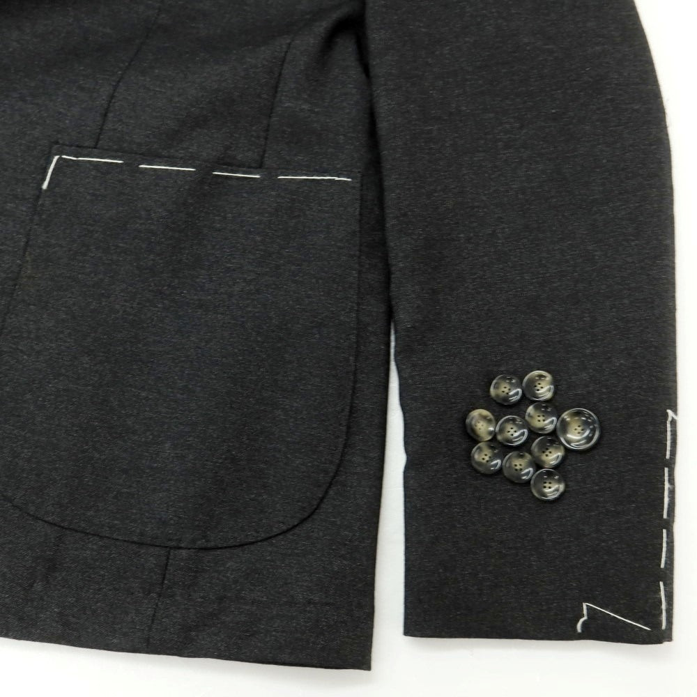 【新品】サルトリア ラトーレ SARTORIA LATORRE カシミヤシルク テーラードジャケット チャコールグレー【 44 】【 状態ランクN 】【 メンズ 】