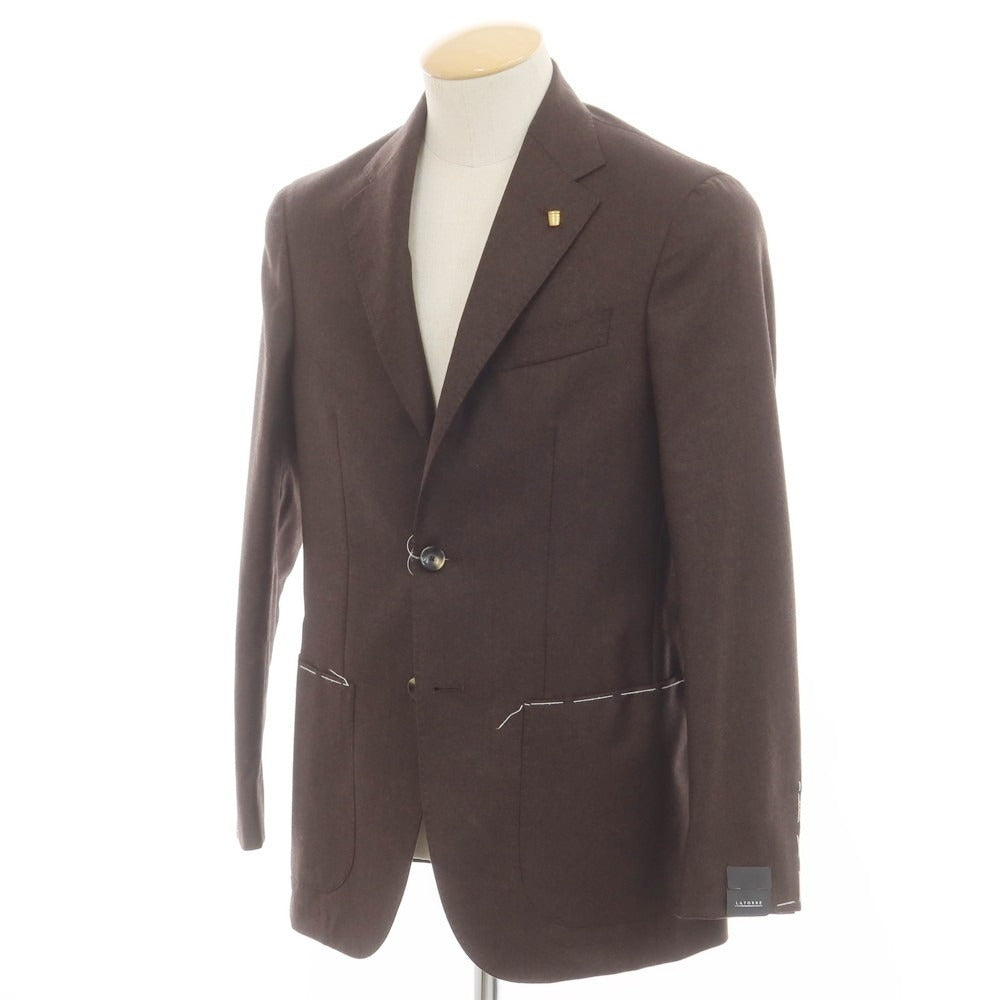 【新品】サルトリア ラトーレ SARTORIA LATORRE ウール テーラードジャケット ダークブラウン【 44 】【 状態ランクN 】【 メンズ 】