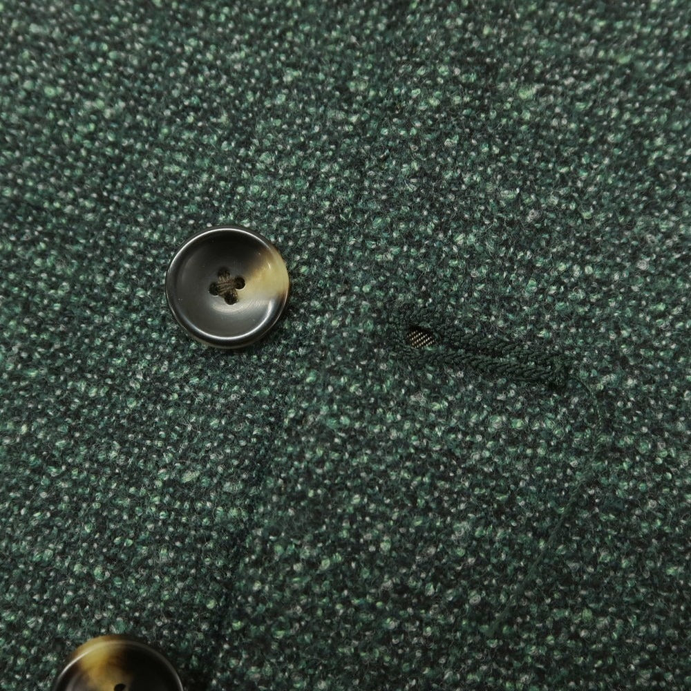 【新品】サルトリア ラトーレ SARTORIA LATORRE ウール ジレ ベスト グリーンxダークオリーブ【 50 】【 状態ランクN 】【 メンズ 】