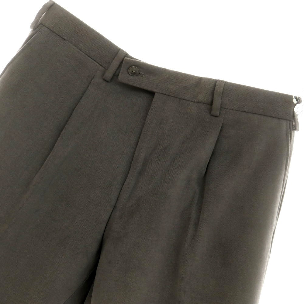 【新品】サルトリア ラトーレ SARTORIA LATORRE ストレッチコットン カジュアルスラックスパンツ カーキグレー【 48 】【 状態ランクN 】【 メンズ 】