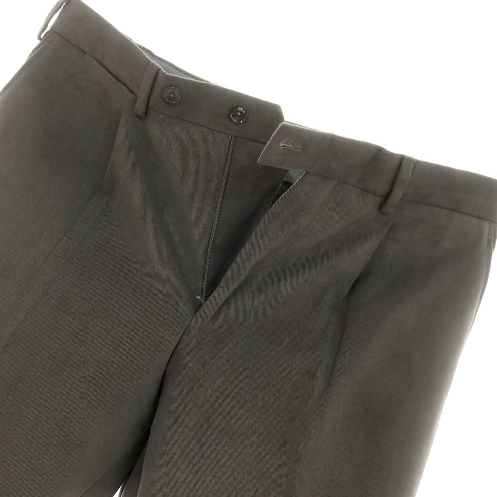 【新品】サルトリア ラトーレ SARTORIA LATORRE ストレッチコットン カジュアルスラックスパンツ カーキグレー【 48 】【 状態ランクN 】【 メンズ 】
