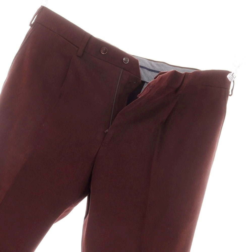 【新品】サルトリア ラトーレ SARTORIA LATORRE ストレッチコットン カジュアルスラックスパンツ ボルドー【 50 】【 状態ランクN 】【 メンズ 】