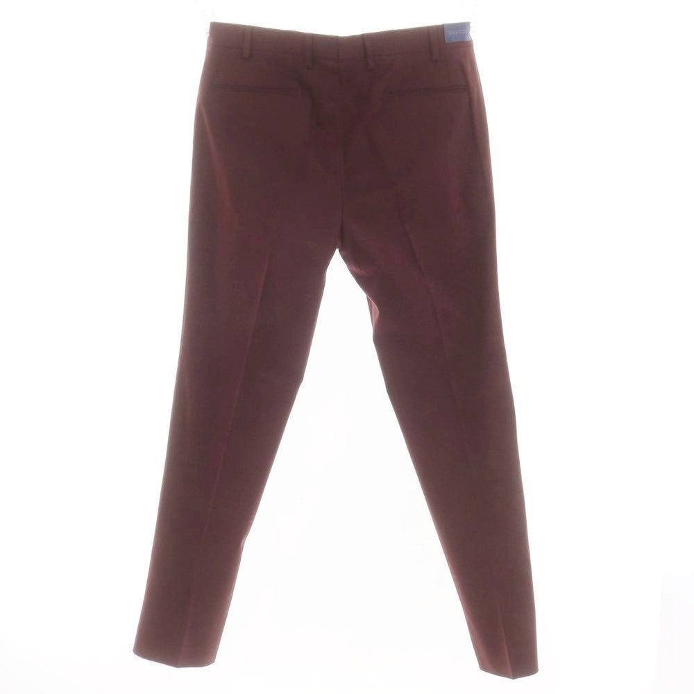 【新品】サルトリア ラトーレ SARTORIA LATORRE ストレッチコットン カジュアルスラックスパンツ ボルドー【 50 】【 状態ランクN 】【 メンズ 】