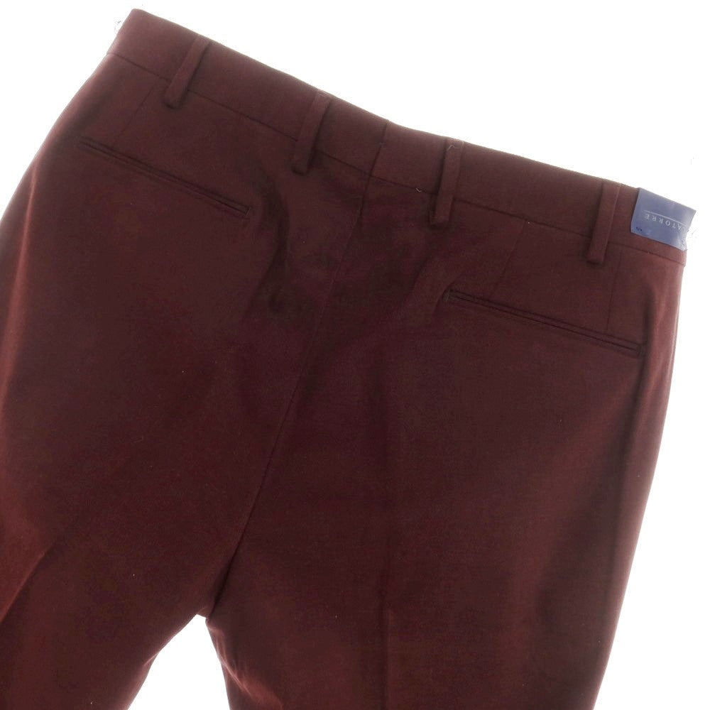 【新品】サルトリア ラトーレ SARTORIA LATORRE ストレッチコットン カジュアルスラックスパンツ ボルドー【 50 】【 状態ランクN 】【 メンズ 】