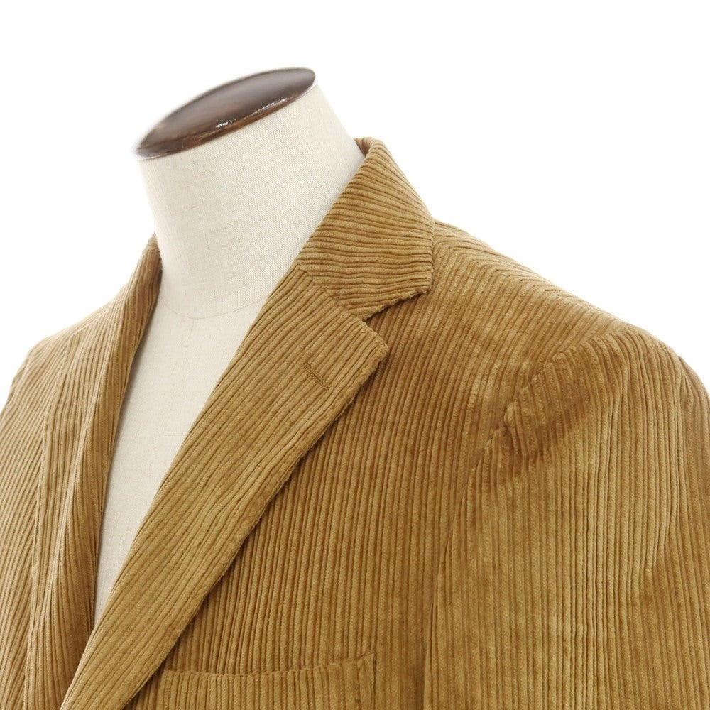 【新品】モンテドーロ Montedoro ストレッチコーデュロイ 3つボタンスーツ キャメル【 50 】【 状態ランクN 】【 メンズ 】