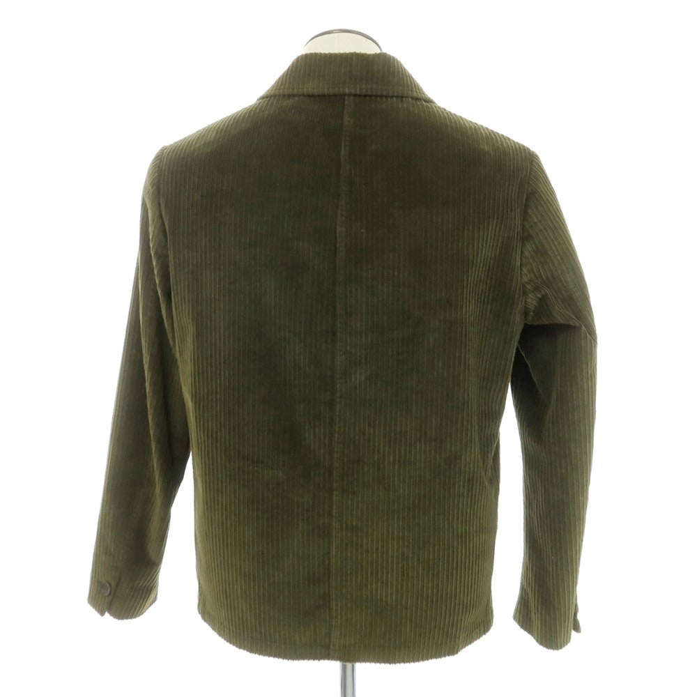 【新品】モンテドーロ Montedoro ストレッチコーデュロイ カバーオール ジャケット オリーブ【 50 】【 状態ランクN 】【 メンズ 】