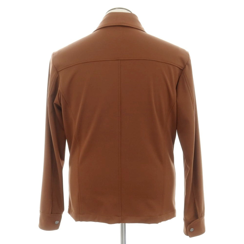 【新品アウトレット】バルバ BARBA ストレッチナイロン ジップアップブルゾン ブラウン【 50 】【 状態ランクN- 】【 メンズ 】