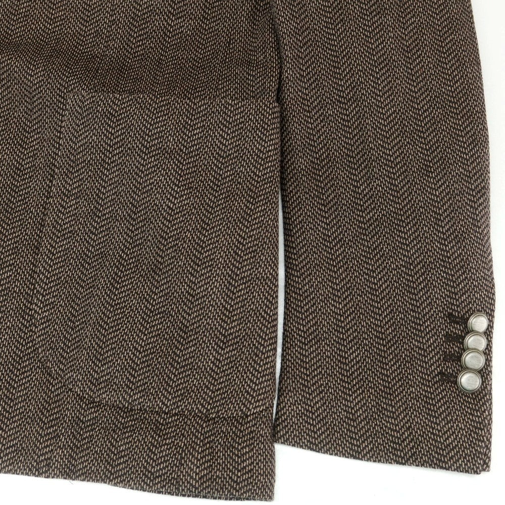 【新品アウトレット】バルバ BARBA Dynamic Jacket ジャージーウールコットン テーラードジャケット ブラウン系【 48 】【 状態ランクN- 】【 メンズ 】