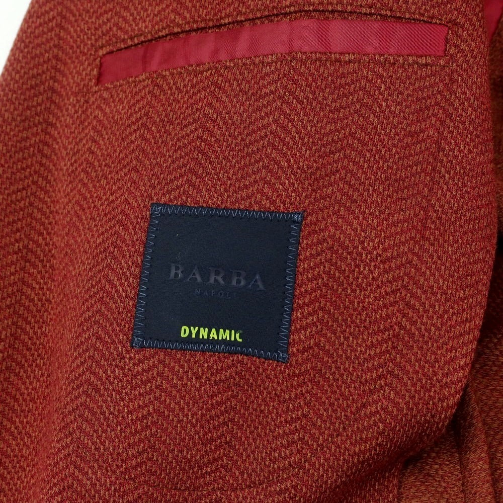 【新品アウトレット】バルバ BARBA Dynamic Jacket ジャージーウールコットン テーラードジャケット レッド系【 46 】【 状態ランクN- 】【 メンズ 】