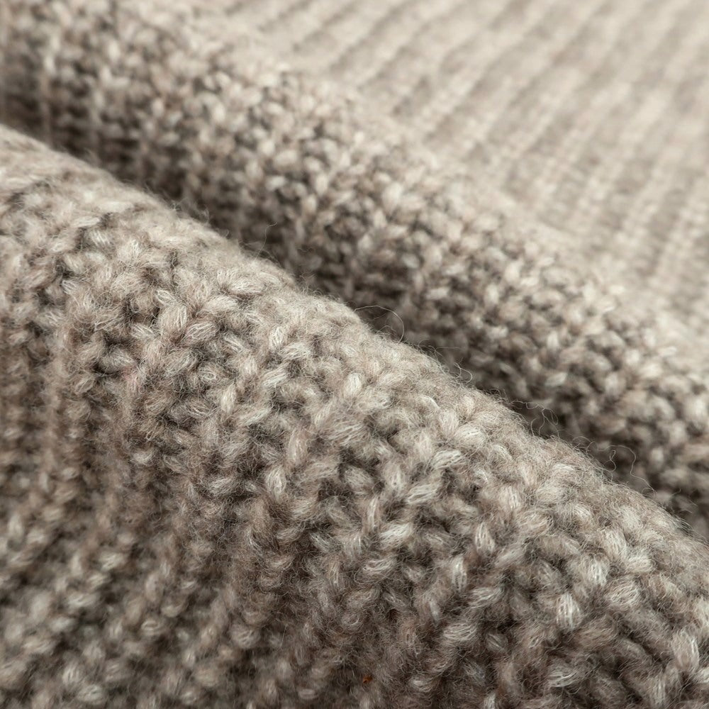 【新品】バルバ BARBA ウールナイロン タートルネック  プルオーバーニット グレージュ【 50 】【 状態ランクN 】【 メンズ 】