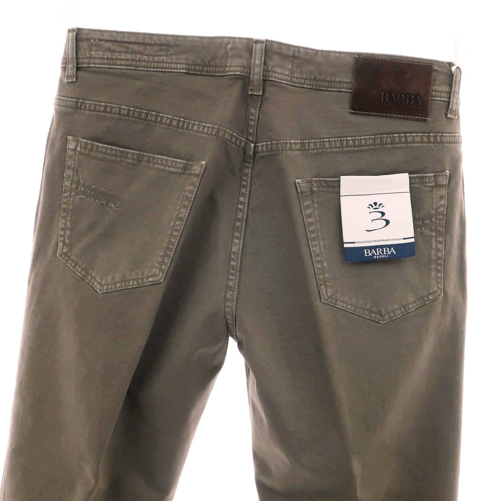 【新品】バルバ BARBA FIVE ストレッチ コットン 5ポケットパンツ トープ系【 35 】【 状態ランクN 】【 メンズ 】