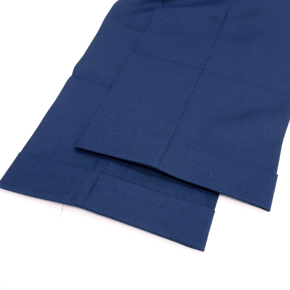 【新品】バルバ BARBA ROMA ウール  イージースラックスパンツ ネイビーブルー【 48 】【 状態ランクN 】【 メンズ 】