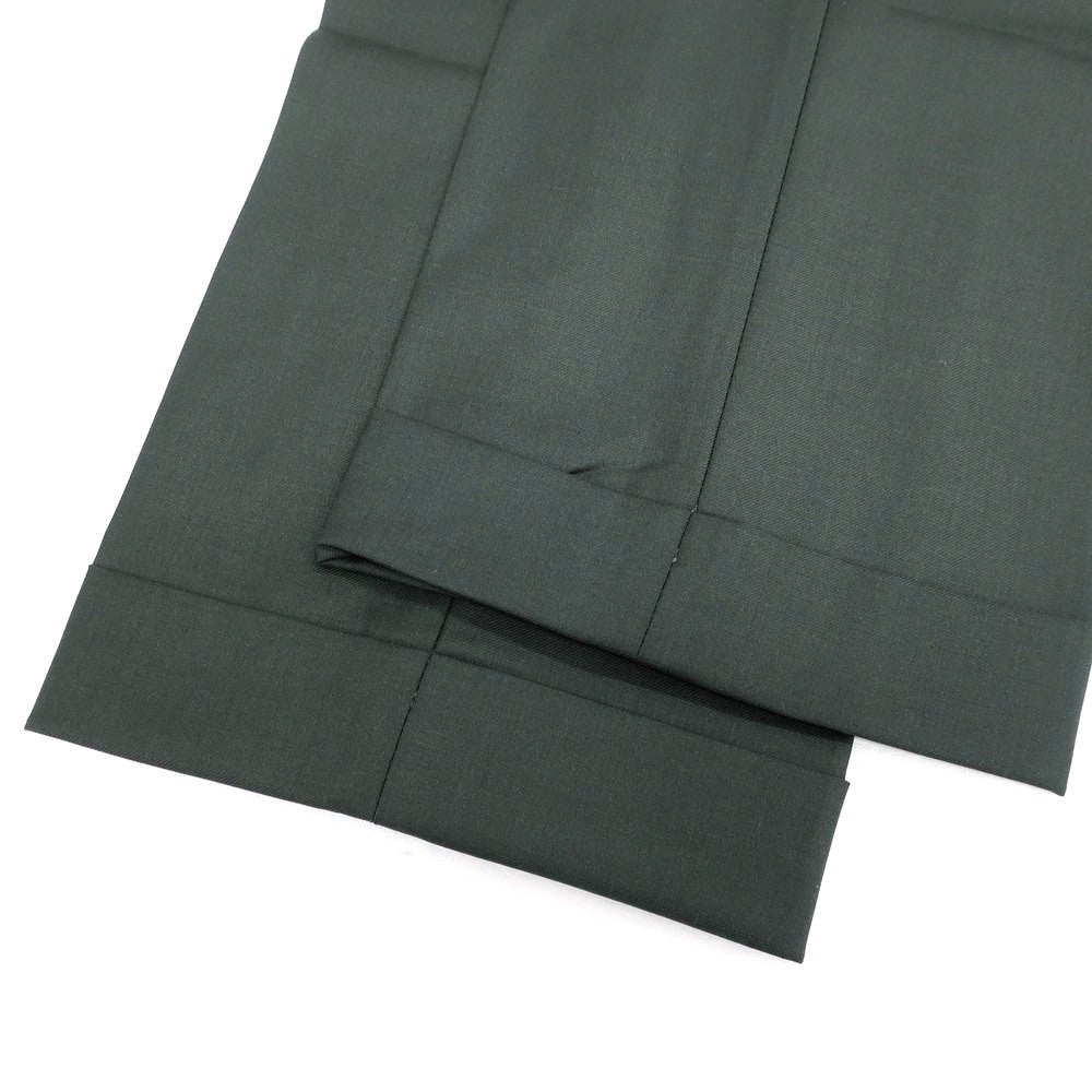 【新品】バルバ BARBA NAPOLI ウールカシミヤ ドレススラックスパンツ ダークグリーン系【 48 】【 状態ランクN 】【 メンズ 】