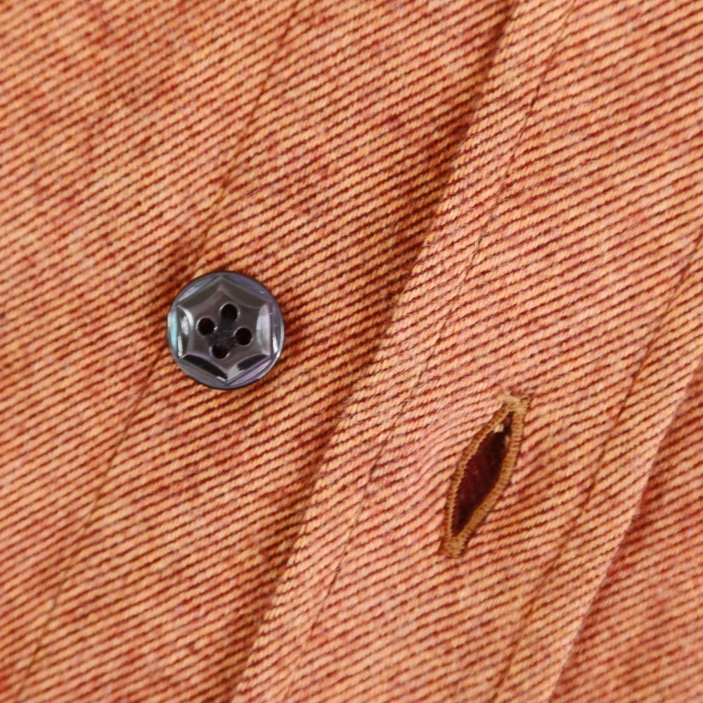 【新品】バルバ ダンディライフ BARBA DANDY LIFE コットンネル カジュアルシャツ オレンジ【 39 】【 状態ランクN 】【 メンズ 】