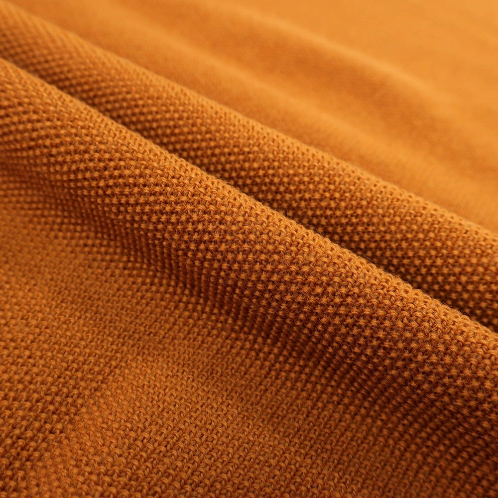 【新品】ガリア GALLIA ウール クルーネック  プルオーバーニット オレンジブラウン【 46 】【 状態ランクN 】【 メンズ 】