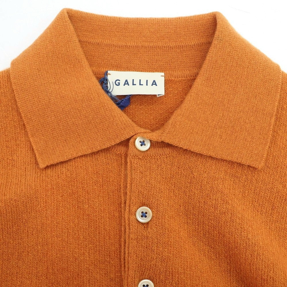【新品】ガリア GALLIA ウール 長袖 ポロニット オレンジ【 46 】【 状態ランクN 】【 メンズ 】