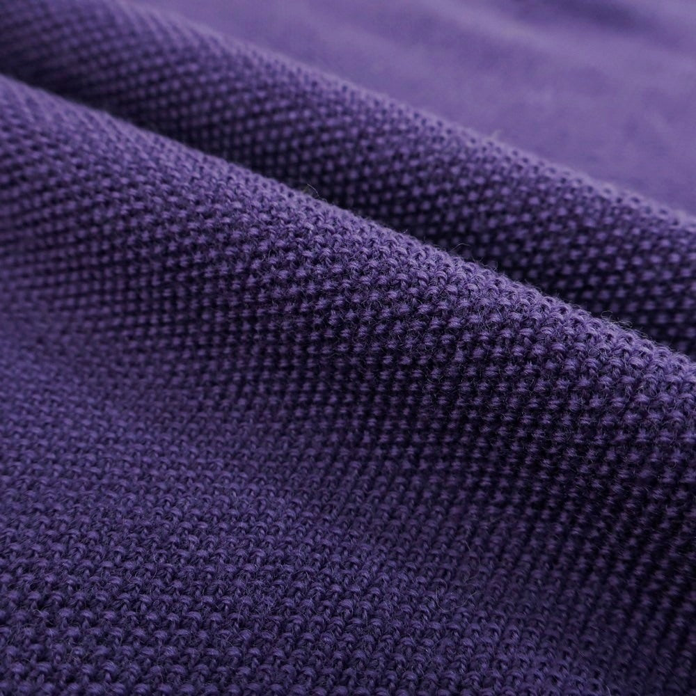 【新品】ガリア GALLIA ウール 長袖 ポロニット パープル【 50 】【 状態ランクN 】【 メンズ 】