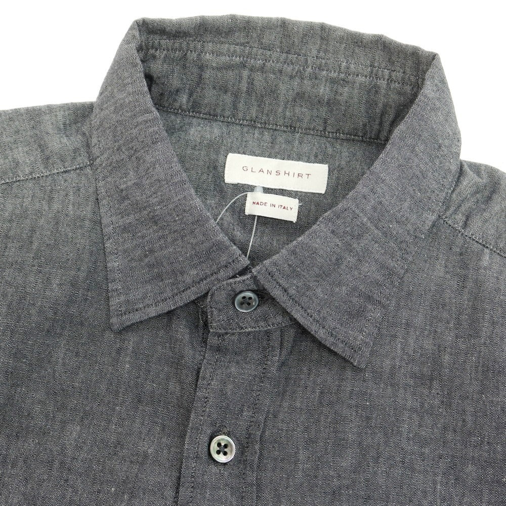 【新品】グランシャツ Glanshirt コットン カジュアルシャツ グレー【 40 】【 状態ランクN 】【 メンズ 】