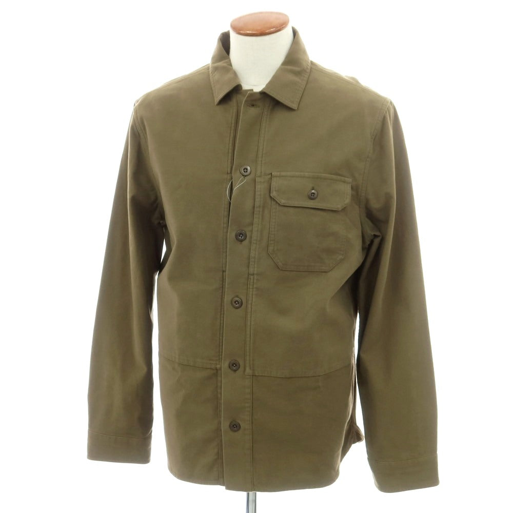 【新品】グランシャツ Glanshirt ストレッチ コットン  カジュアルシャツ オリーブ【 40 】【 状態ランクN 】【 メンズ 】