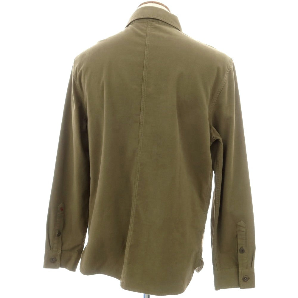 【新品】グランシャツ Glanshirt ストレッチ コットン カジュアルシャツ オリーブ【 40 】【 状態ランクN 】【 メンズ 】
