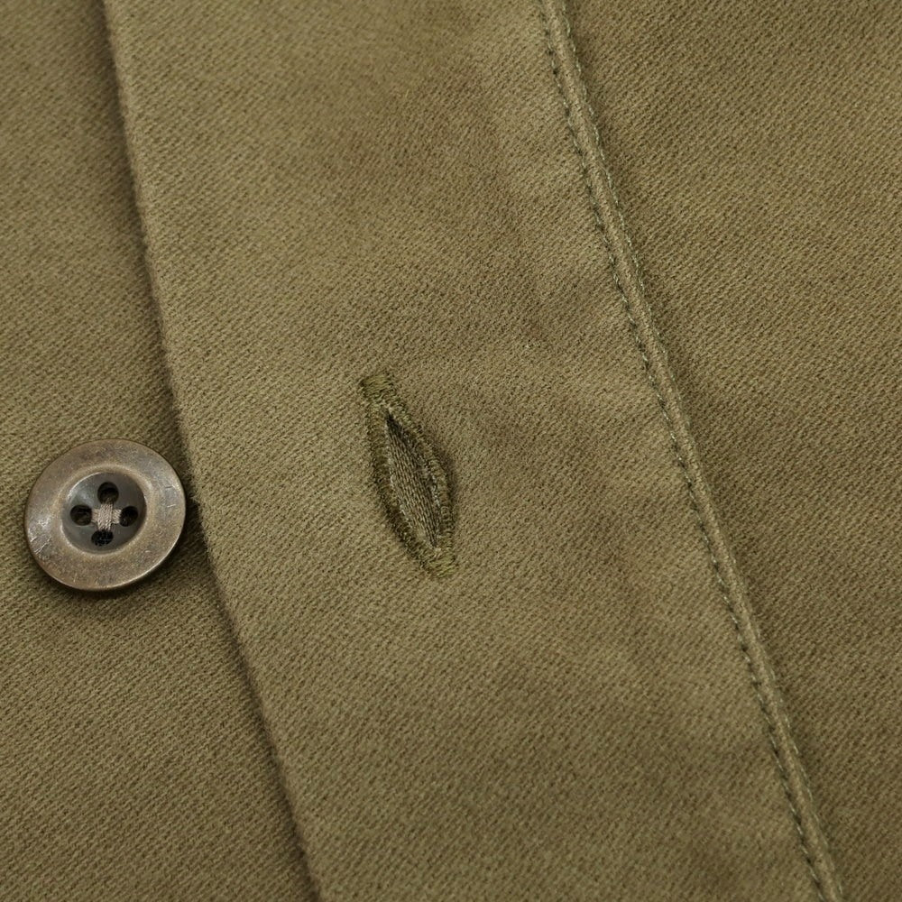 【新品】グランシャツ Glanshirt ストレッチ コットン  カジュアルシャツ オリーブ【 40 】【 状態ランクN 】【 メンズ 】