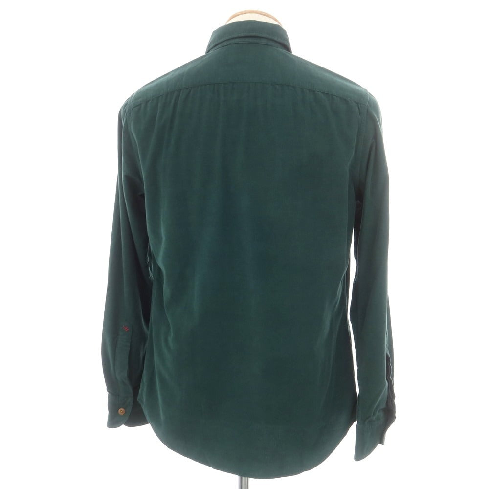 【新品】グランシャツ Glanshirt コットン コーデュロイ カジュアルシャツ グリーン【 38 】【 状態ランクN 】【 メンズ 】