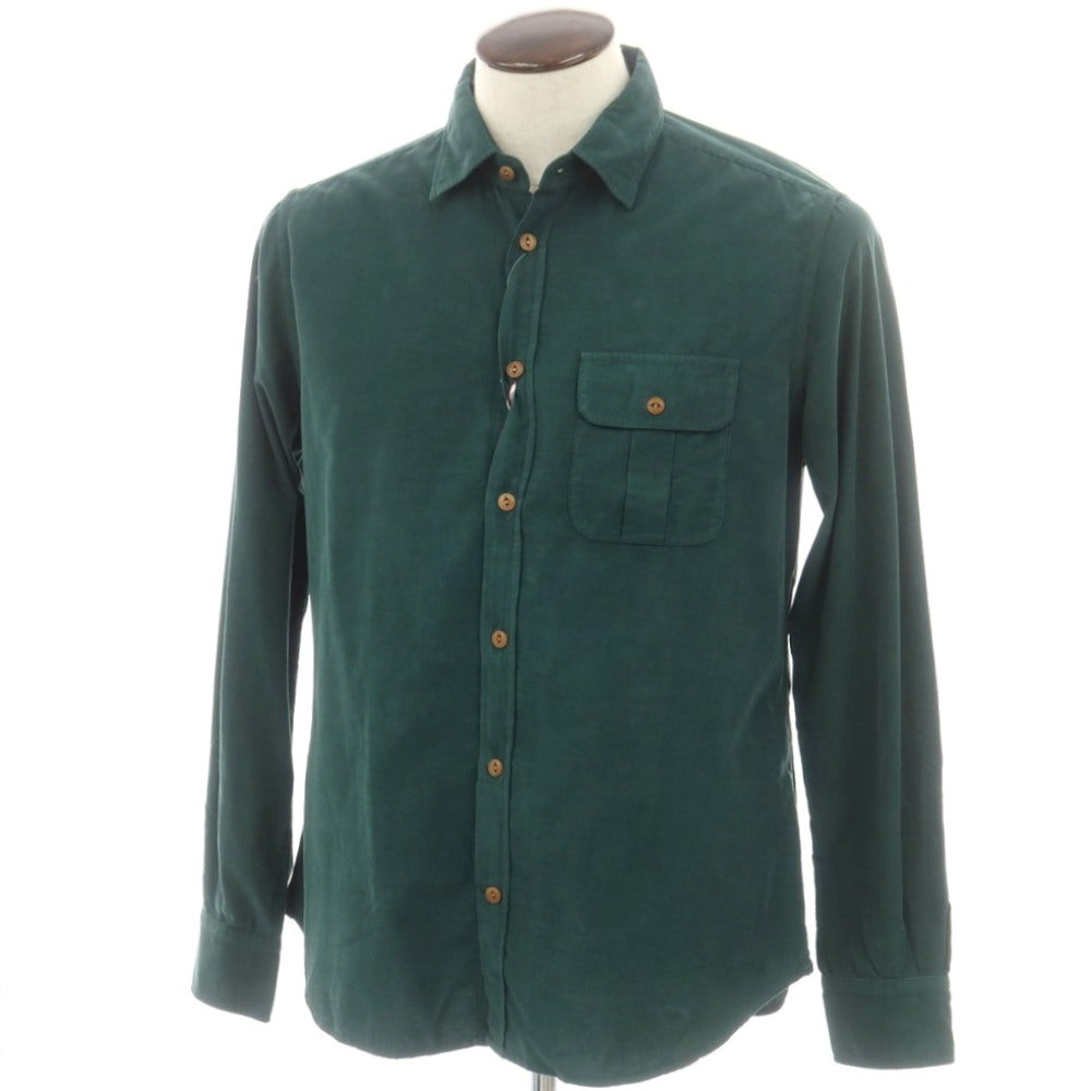 【新品】グランシャツ Glanshirt コットン コーデュロイ カジュアルシャツ グリーン【 41 】【 状態ランクN 】【 メンズ 】