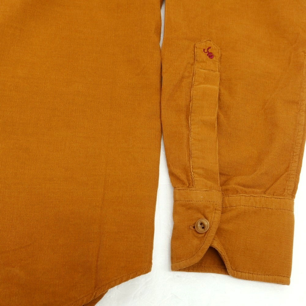 【新品】グランシャツ Glanshirt コットン コーデュロイ カジュアルシャツ オレンジ系【 41 】【 状態ランクN 】【 メンズ 】