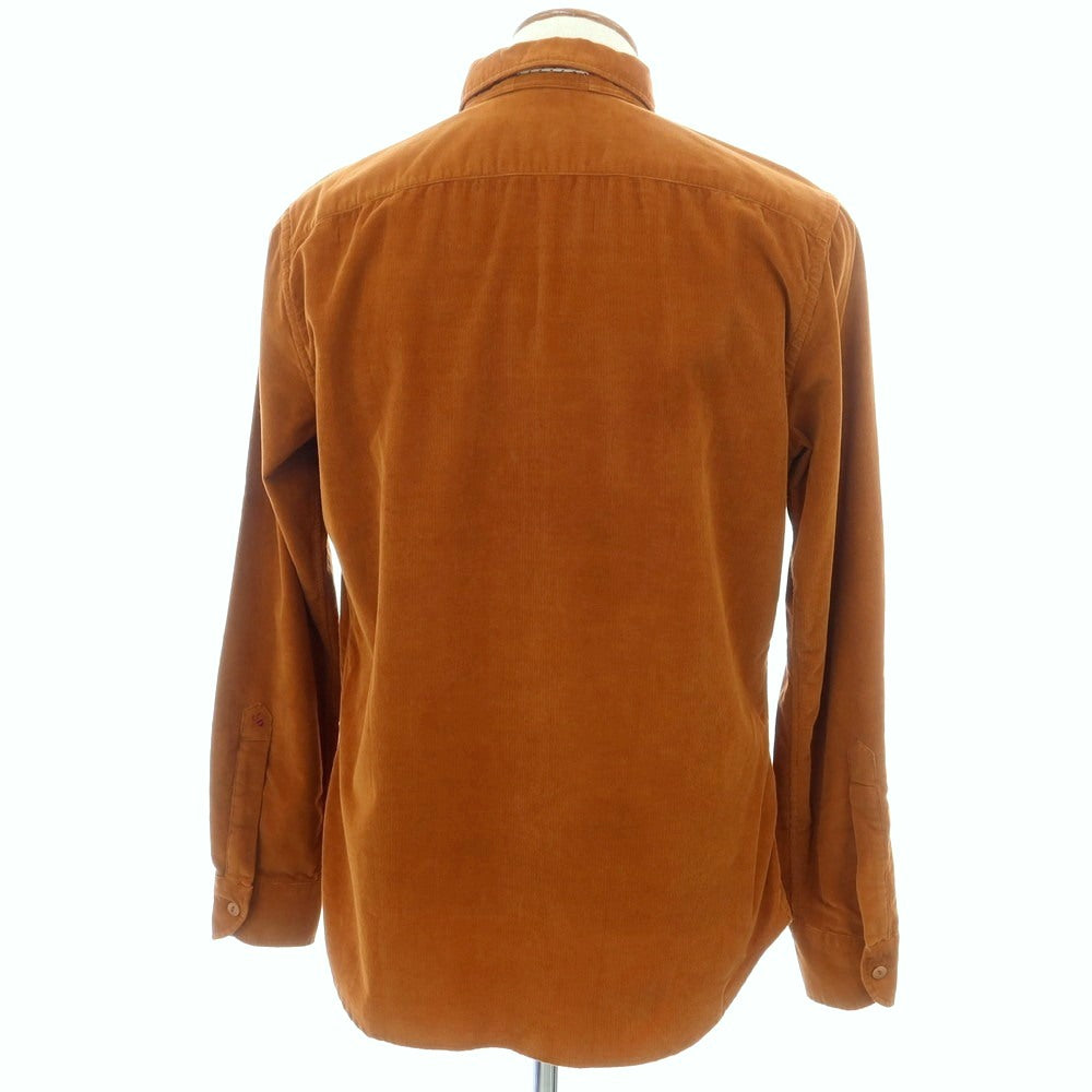 【新品】グランシャツ Glanshirt コットン コーデュロイ カジュアルシャツ ブラウン【 40 】【 状態ランクN 】【 メンズ 】