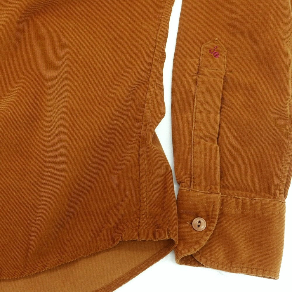 【新品】グランシャツ Glanshirt コットン コーデュロイ カジュアルシャツ ブラウン【 40 】【 状態ランクN 】【 メンズ 】
