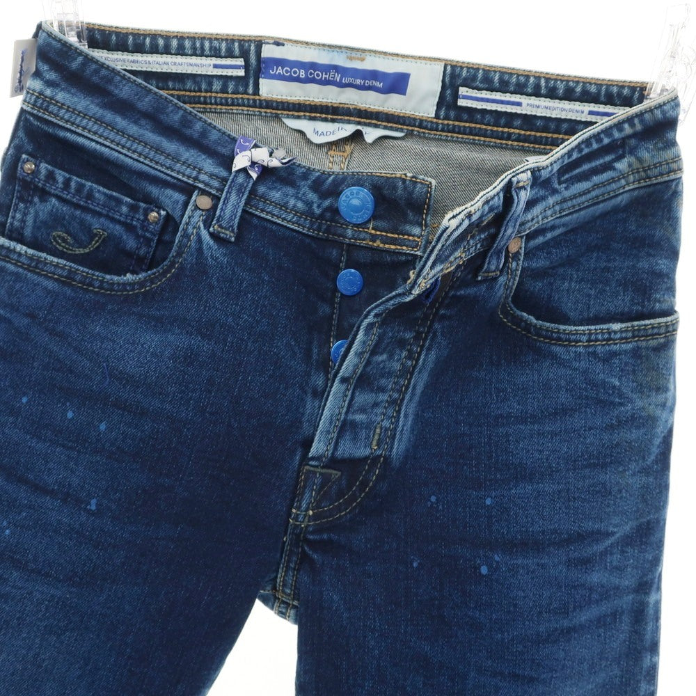 【新品アウトレット】ヤコブコーエン JACOB COHEN BARD ストレッチ コットン ジーンズ デニムパンツ インディゴブルー【 28 】【 状態ランクN- 】【 メンズ 】