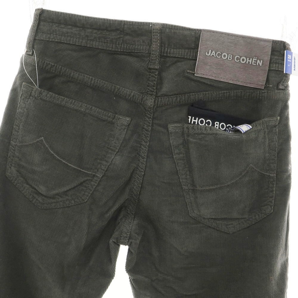 【新品】ヤコブコーエン JACOB COHEN BARD ストレッチ コットンリヨセル コーデュロイパンツ ウォームグレー系【 28 】【 状態ランクN 】【 メンズ 】