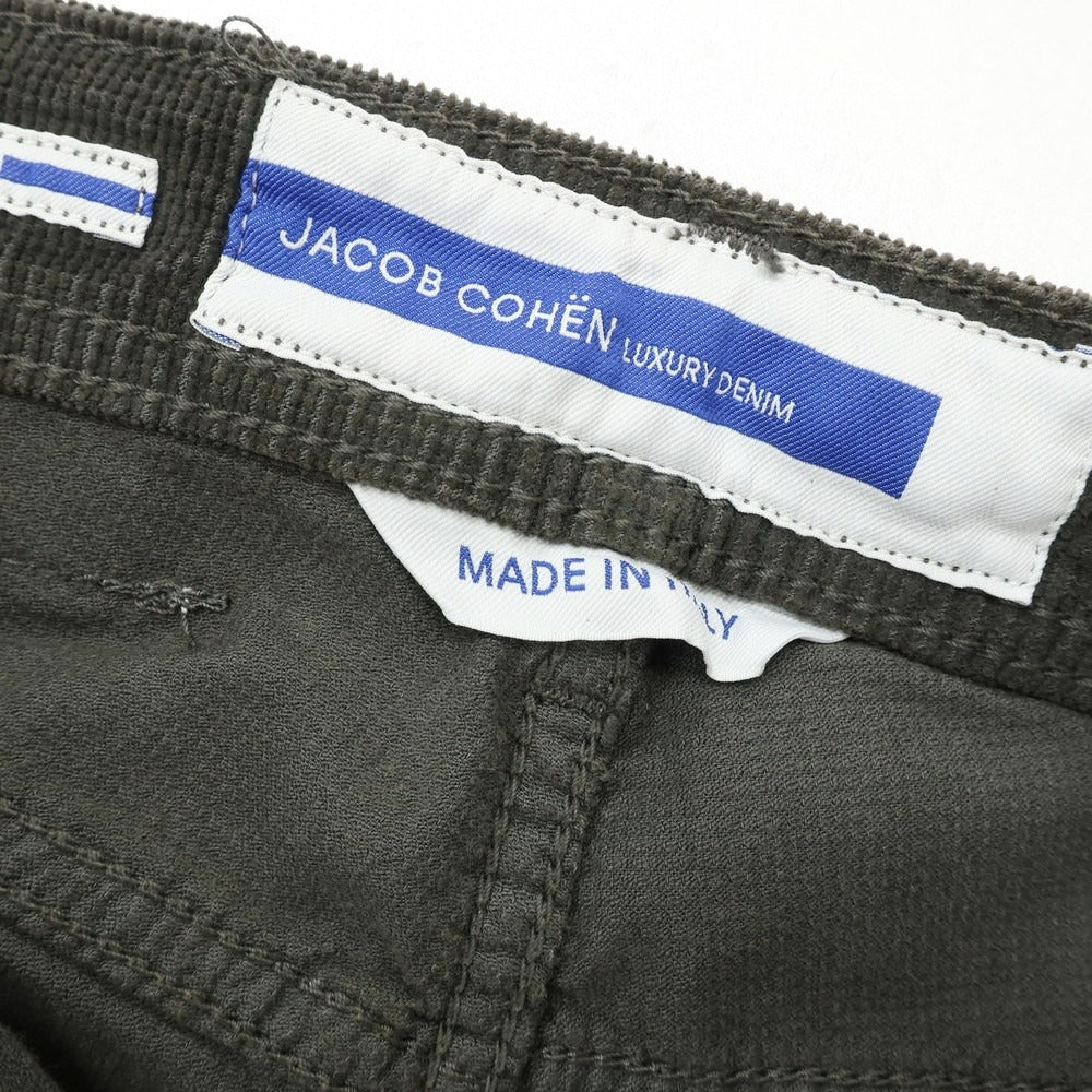 【新品】ヤコブコーエン JACOB COHEN BARD ストレッチ コットンリヨセル コーデュロイパンツ ウォームグレー系【 28 】【 状態ランクN 】【 メンズ 】