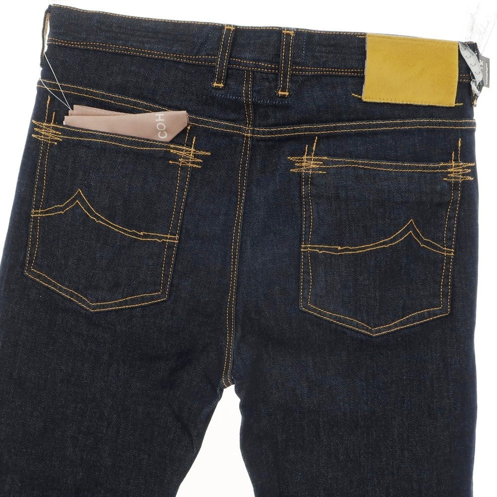 【新品】ヤコブコーエン JACOB COHEN FRANK ストレッチ コットンポリエステル ジーンズ デニムパンツ ネイビー【 34 】【 状態ランクN 】【 メンズ 】