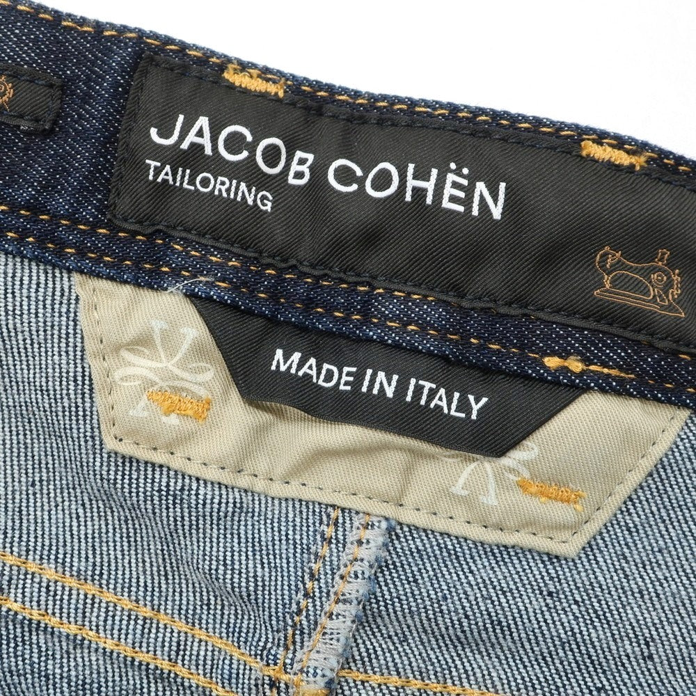 【新品】ヤコブコーエン JACOB COHEN FRANK ストレッチ コットンポリエステル ジーンズ デニムパンツ ネイビー【 34 】【 状態ランクN 】【 メンズ 】