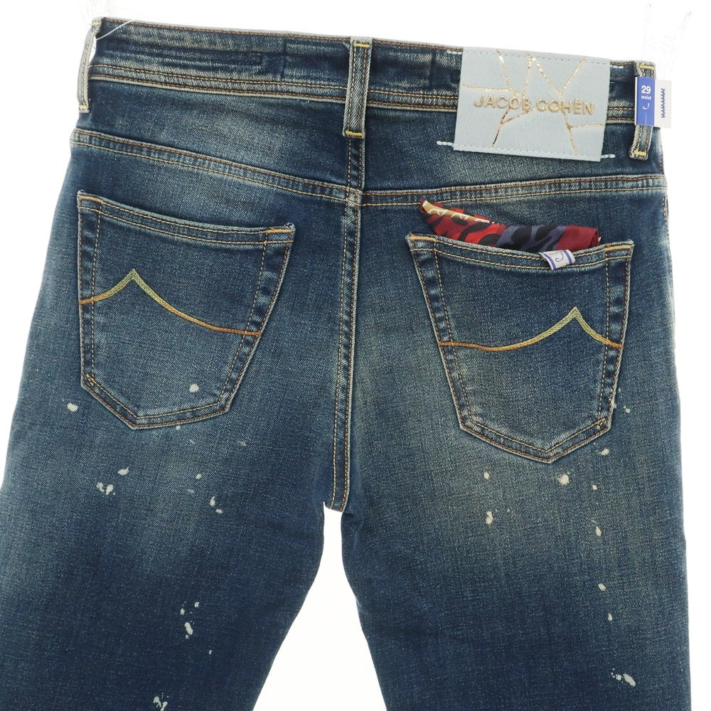 【新品アウトレット】ヤコブコーエン JACOB COHEN SCOTT ストレッチ コットンポリエステル ジーンズ デニムパンツ ダークブルー【 29 】【 状態ランクN- 】【 メンズ 】