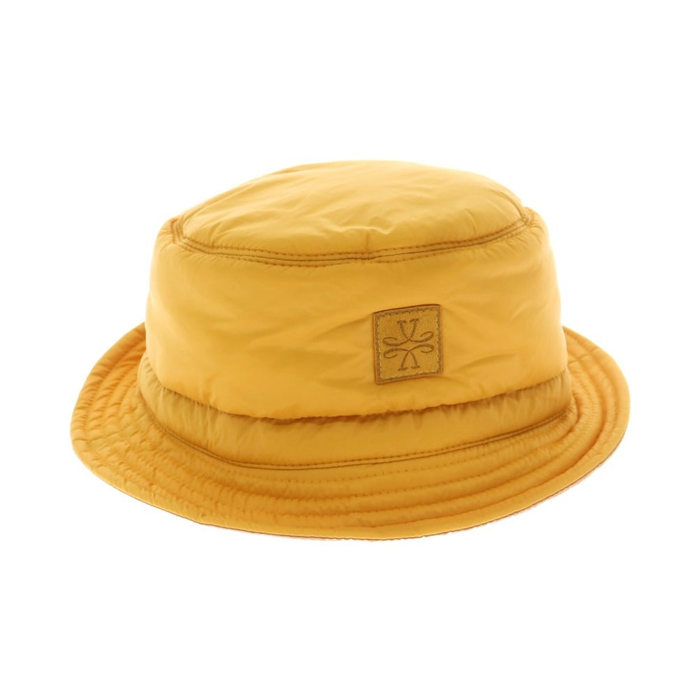 【新品】ヤコブコーエン JACOB COHEN ナイロン リバーシブル バケットハット イエローxブラウン【 状態ランクN 】【 メンズ 】