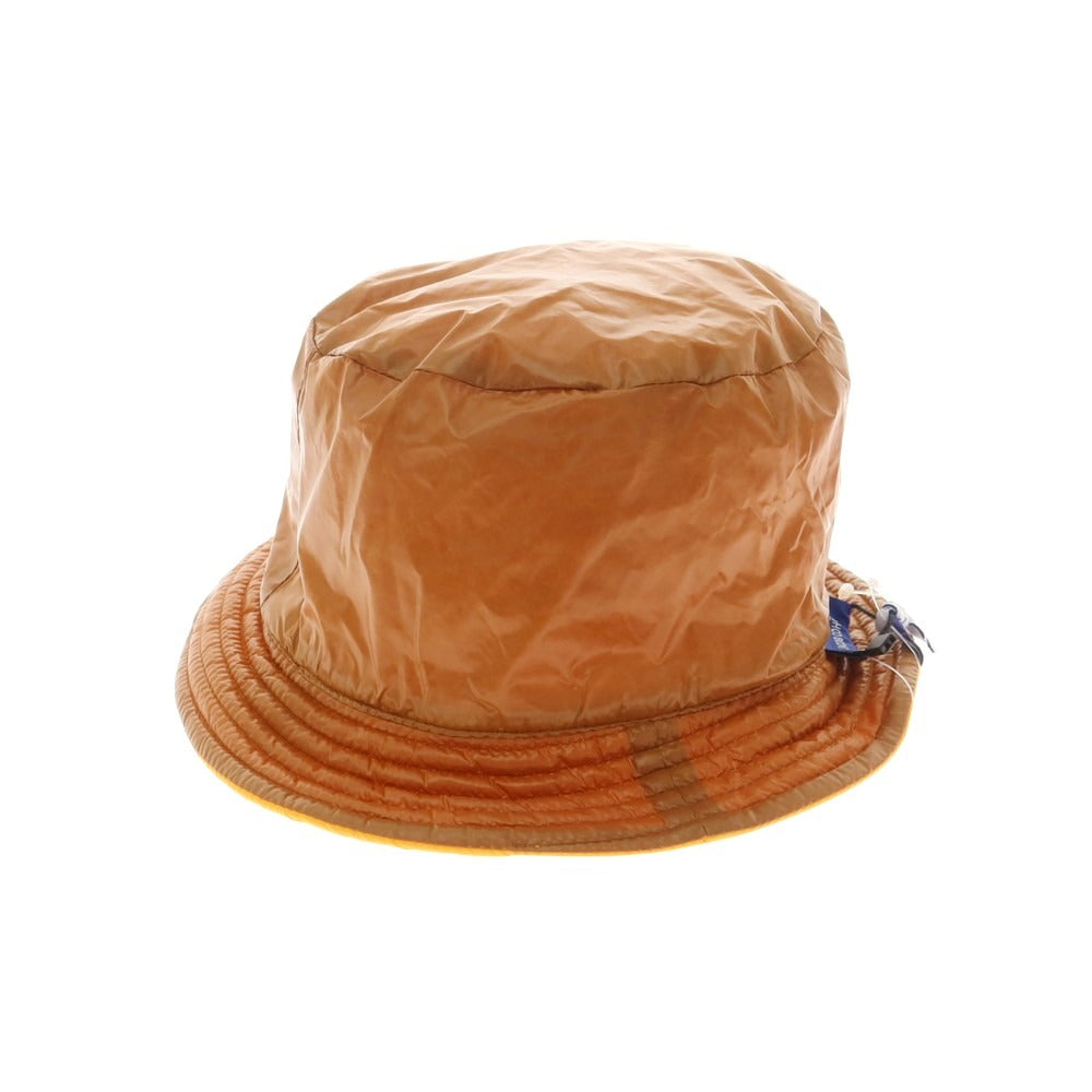 【新品】ヤコブコーエン JACOB COHEN ナイロン リバーシブル バケットハット イエローxブラウン【 状態ランクN 】【 メンズ 】