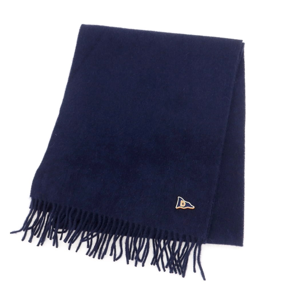 【新品】ドレイクス DRAKES ウールアンゴラ マフラー ネイビー【 状態ランクN 】【 メンズ 】