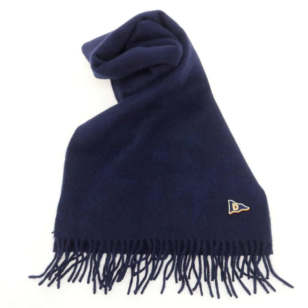 【新品】ドレイクス DRAKES ウールアンゴラ マフラー ネイビー【 状態ランクN 】【 メンズ 】