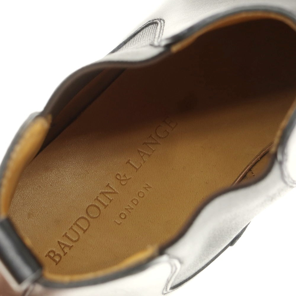 【新品アウトレット】ボードインアンドランジ Baudoin & Lange カーフ サイドゴアブーツ ブラック【 41 】【 状態ランクN- 】【 メンズ 】