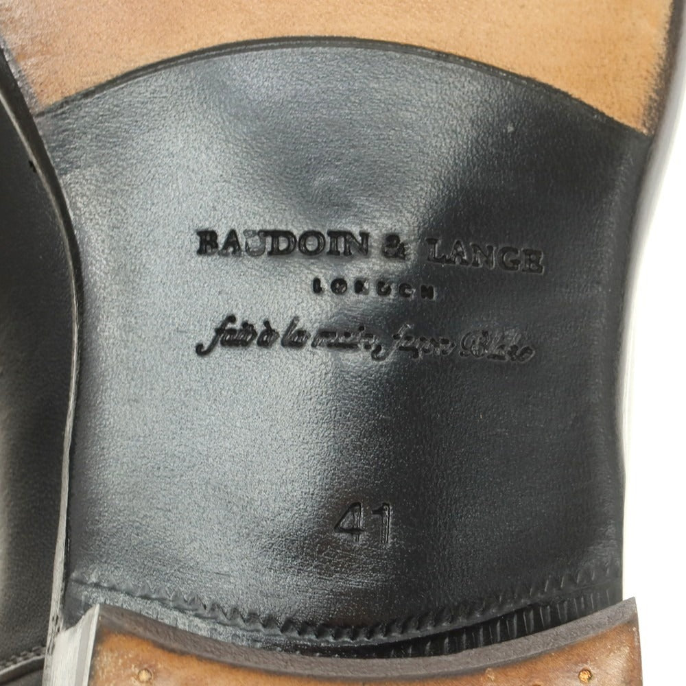 【新品アウトレット】ボードインアンドランジ Baudoin & Lange カーフ サイドゴアブーツ ブラック【 41 】【 状態ランクN- 】【 メンズ 】