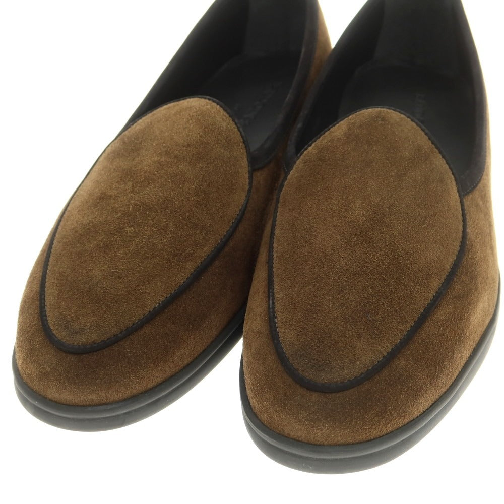 【新品】ボードインアンドランジ Baudoin & Lange スエード スリッポン ベルジャンシューズ ダークカーキ【 40 】【 状態ランクN 】【 メンズ 】