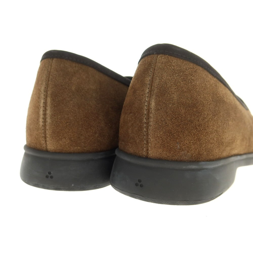 【新品】ボードインアンドランジ Baudoin & Lange スエード スリッポン ベルジャンシューズ ダークカーキ【 40 】【 状態ランクN 】【 メンズ 】