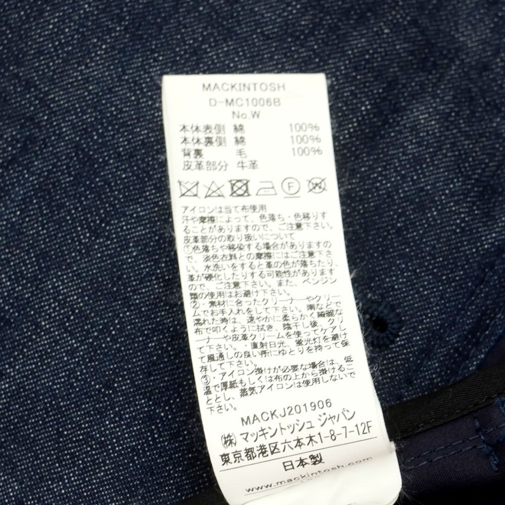 【中古】マッキントッシュ Mackintosh BEAMS F別注 デニム トレンチコート ネイビー【 34 】【 状態ランクB 】【 メンズ 】
