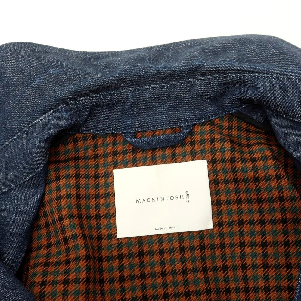 【中古】マッキントッシュ Mackintosh BEAMS F別注 デニム トレンチコート ネイビー【 34 】【 状態ランクB 】【 メンズ 】
