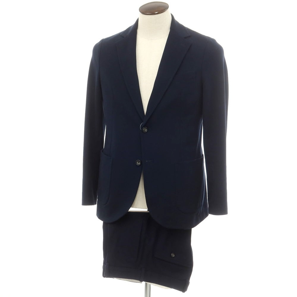 【中古】チルコロ1901 CIRCOLO 1901 ジャージーコットン 2つボタンスーツ ネイビー【 48 】【 状態ランクC 】【 メンズ 】